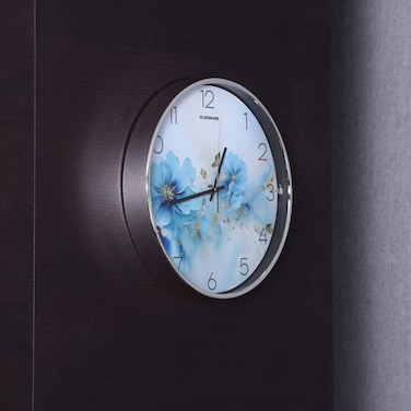 Olsenmark Round Wall Clock OMWC1912 WallMounted, Battery Operated and Durable and 2 YEAR WARRANTY