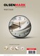 Olsenmark Round Wall Clock OMWC1916 WallMounted, Battery Operated and Durable and 2 YEAR WARRANTY