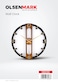 Olsenmark Round Wall Clock OMWC1926 WallMounted, Battery Operated and Durable and 2 YEAR WARRANTY