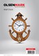 Olsenmark Round Wall Clock OMWC1929 WallMounted, Battery Operated and Durable and 2 YEAR WARRANTY
