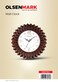 Olsenmark Round Wall Clock OMWC1934 WallMounted, Battery Operated and Durable and 2 YEAR WARRANTY