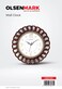Olsenmark Round Wall Clock OMWC1935 WallMounted, Battery Operated and Durable and 2 YEAR WARRANTY