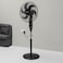 Olsenmark 16 inch Classic Stand Fan - 3 Speed 6 Leaf Blade, with Wide Oscillation, 1.3 Meter Height Setting &amp; Broad Base, Perfect for Home Office &amp; More, 2 Years Warranty