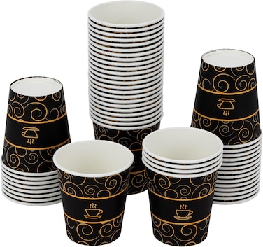 Packwell Paper Cup 6.5 Oz 50 Pcs Disposable Paper Cups Perfect For Coffee Tee Etc