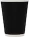 Packwell Ripple Paper Cups 8 Oz - Black - Pack Of 25 - Triple-Wall Insulated Disposable Cups For Coffee, Tea &amp; Hot Drinks