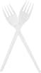 Packwell Disposable Fork 2.3G 50 Pcs