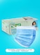 Packwell Disposable Face Masks, 3-Ply, Blue, 50-Pack