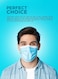 Packwell Disposable Face Masks, 3-Ply, Blue, 50-Pack