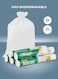 Packwell Garbage Bag 54X60cm 30 Pcs In Each Roll 5 Roll Combo Trash Bag White Waste Cover 150 Pcs