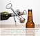 Wing Corkscrew Wine &amp; Beer Opener &ndash; 2-in-1 Stainless Steel Corkscrew with Ergonomic Wings for Smooth Wine &amp; Beer Opening