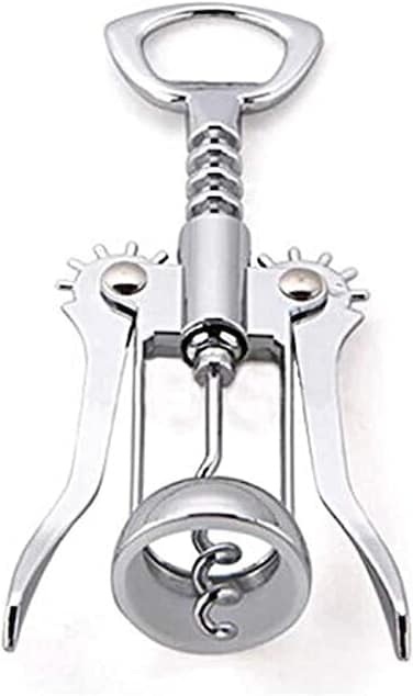 2-in-1 Wing Corkscrew Wine &amp; Beer Opener &ndash; Stainless Steel Corkscrew with Ergonomic Wings for Smooth Wine &amp; Beer Opening