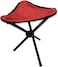 Adult Portable Folding Chair &ndash; Black &amp; Red, Standard Size for Camping, Hiking &amp; Outdoor Use
