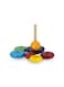 Rainbow Tower Tumbler Wooden Stacking Rings &ndash; Educational Toy for Kids 0-3 Years