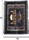 Anti Slip Velvet Finish Luxury Prayer Mat- 110x70 cm Prayer Rug Soft Islamic Prayer Rug Prayer Carpet Mat