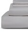 RISHAHOME 3-Piece Queen Fitted Bedsheet Set &ndash; Ash Grey, Deep Pocket, Hypoallergenic Microfiber