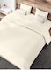 RISHAHOME 3-Piece Queen Fitted Bedsheet Set &ndash; Beige, Deep Pocket Microfiber, with 2 Pillowcases
