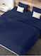 RISHAHOME 3-Piece Twin Bedsheet Set &ndash; Navy Blue, 1 Flat Sheet (160x240 cm) &amp; 2 Pillowcases (50x75 cm)