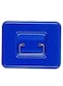 8" Steel Cash Box with Lock &ndash; Blue, Epoxy Powder Coating, Internal Tray, Nickel Handle, 2 Keys
