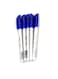 Blue Pens 1.0mm &ndash; 50-Piece Pack with Triangle Body for Comfortable, Smooth Writing
