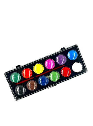 12 PC Water Colour Set with Box &ndash; Vibrant Colours for Artists, Beginners &amp; Kids &ndash; Perfect for Painting