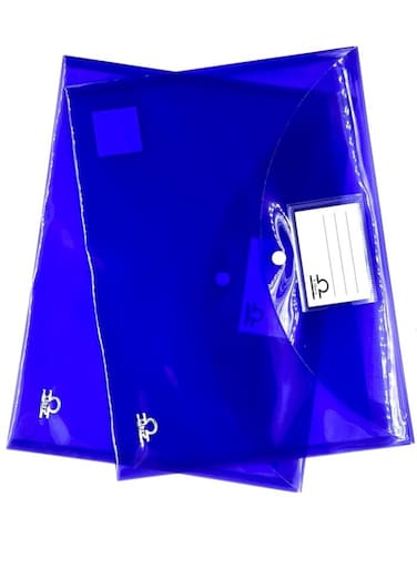 Envelope Button Bag – Foolscap Size, Assorted Colours, 200 Micron Durable Storage