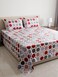 3-Piece King Size 180 TC Flat Bedsheet And Pillow Case Set Includes 1x Bedsheet 220x240 cm, 2x Pillow Cases 50x75 cm