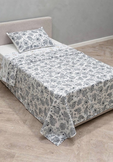 2-Piece Single Polyester Bedsheet Set &ndash; Soft, Durable with 1 Pillow Case &amp; 1 Bedsheet