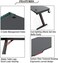 MAF Y-141-120cm Gaming Table &ndash; Sturdy Y-Frame, RGB Lighting, and Accessories Holder