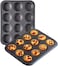 Carbon Steel Muffin Pan - 12-Cavity Non-Stick Bakeware for Cupcakes, Mini Pies &amp; Muffins - Durable Oven Baking Tray