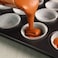 Carbon Steel Muffin Pan - 12-Cavity Non-Stick Bakeware for Cupcakes, Mini Pies &amp; Muffins - Durable Oven Baking Tray