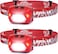 Lepro Headlights, LED Headlamps, High Brightness, Battery Operated, Spot/Wide Beam Switching/Red Sub-LED Included, 22 Hours/Waterproof Headlights for Outdoor Camping, Hiking, Emergency, Fishing - Red