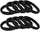 50-Pack Black Elastic Hair Ties for Girls &ndash; Stylish Ponytail &amp; Bracelet Set with Strong Stretch Rubber Bands for Everyday Trendy Hairstyles
