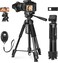 Tripod for Camera, 170cm Aluminum Camera Tripod, Professional Tripod Stand for Camera &amp; DSLR &amp; Phone, Heavy Duty Tripod for Video Recording &amp; Photography &amp; TikTok with Remote and Carry Bag
