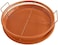 Round Crispy Frying Basket with Drip Tray &ndash; Copper Steel Mesh Deep Fry Basket with Handles for Fried Chicken, French Fries, Snacks &amp; Oil Straining