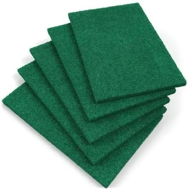 6 PCS Scouring Pads Dish Scrubber Scourer Pads Heavy Duty Household Dish Washing Reusable Pad Scouring Pad Non Scratch Multipurpose Product for Home Kitchen Bathroom Utensils Cleaning Sink Scrub