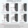 SAUNORCH Universal Travel Adapter, PD 35W 7 in 1 International Power Plug Adapter with 7.0A 4 USB-C and 2 USB-A Fast Wall Charger, Worldwide AC Outlet for US Europe UK AUS (Black+Silve

