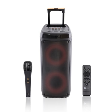AFRA Trolley Speaker, 60 Watts, 6.5kg, Black, 4000Ma Battery, Dual Speakers, True Wireless Stereo, AF-60TSBK,  , 2 Years Warranty