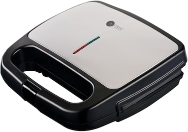 AFRA 2 Slice Non-Stick Fixed Grill Sandwich Maker, 750 Watts, Automatic Temperature Control, AF-8020SMBK, 2 Year Warranty