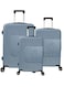 EAGLE EXPRESS HORIZONE ABS HARD TROLLEY 20,24,28 inch 3 Piece Set ICE BLUE