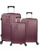 EAGLE EXPRESS VENTURE ABS HARD TROLLEY 20,24,28 inch 3 Piece Set PURPLISH RED