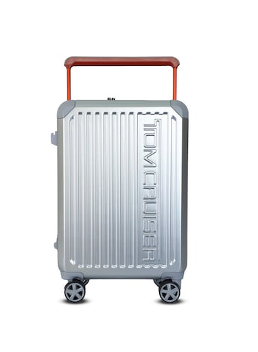 TOM CRUISER Wider Hard Trolley 20 Inch Silver - Premium &amp; Durable Luggage for Travel