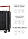 TOM CRUISER Wider Hard Trolley 20 Inch Black - Stylish &amp; Durable Travel Luggage