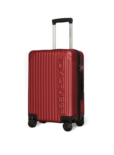 TOM CRUISER Jet Setter Hard Trolley 20 Inch Red - Stylish &amp; Durable Travel Luggage
