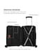 TOM CRUISER Jet Setter Hard Trolley 20 Inch Black - Premium &amp; Durable Travel Luggage