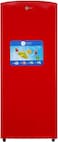 AFRA 176L Single Door Refrigerator, Fast Cooling, Silent Mode, Red   Adjustable Thermostat, Efficient Compressor, Low Energy Use, Manual Defrost, 2-Year Parts and 5-Year Compressor Warranty