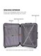 TOM CRUISER Premier Smart Scale Hard Trolley 24 Inch Silver - Advanced &amp; Durable Luggage for Travel