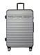 TOM CRUISER Premier Smart Scale Hard Trolley 24 Inch Silver - Advanced &amp; Durable Luggage for Travel