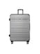 TOM CRUISER Premier Smart Scale Hard Trolley 28 Inch Silver - Large &amp; Durable Luggage with Smart Scale for Travel