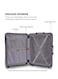 TOM CRUISER Premier Smart Scale Hard Trolley 20 Inch Blue - Compact &amp; Durable Travel Luggage with Smart Scale