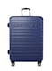 TOM CRUISER Premier Smart Scale Hard Trolley 20 Inch Blue - Compact &amp; Durable Travel Luggage with Smart Scale